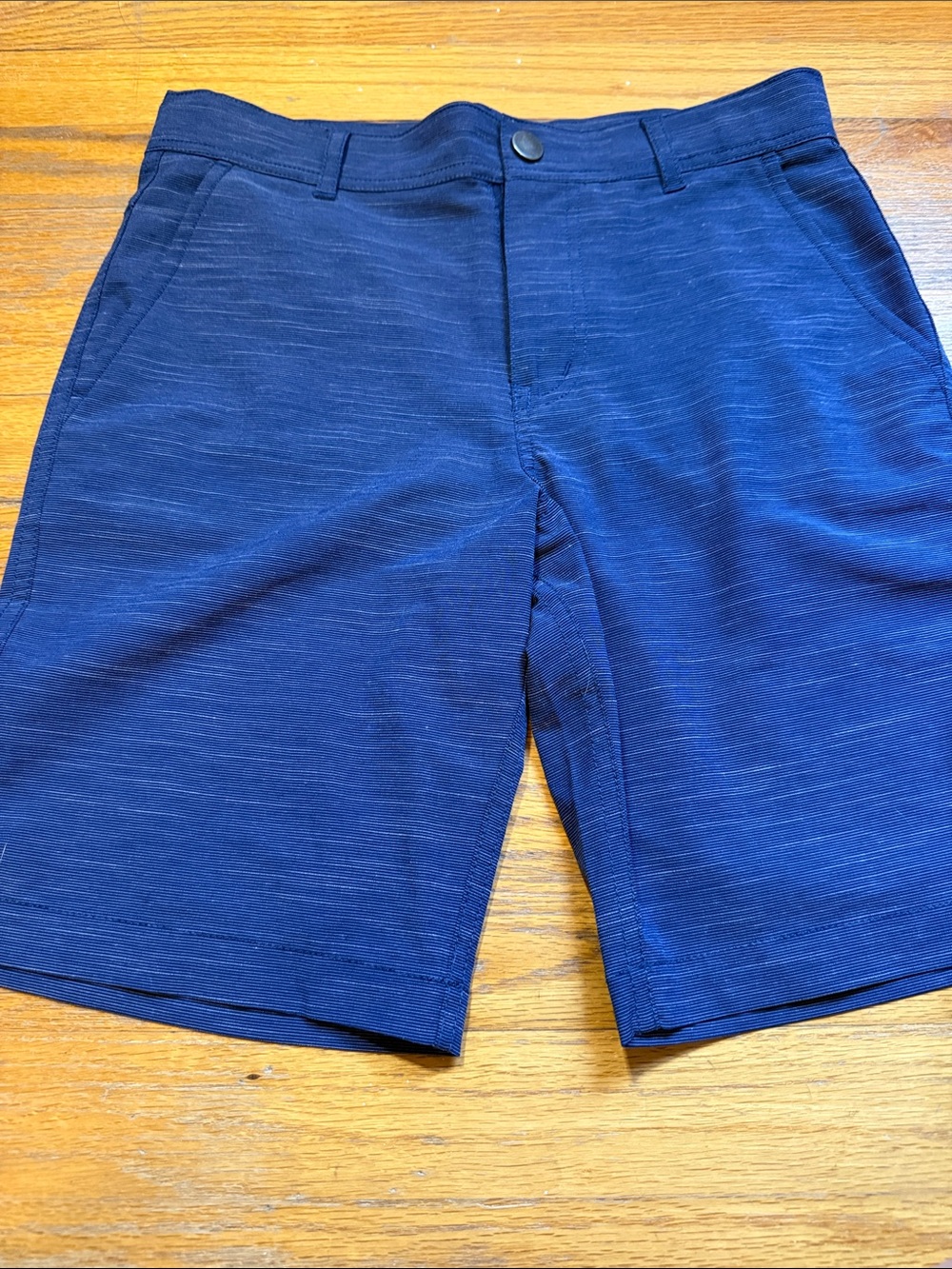 Hanna Andersson boys Dark Blue Flat Front Shorts